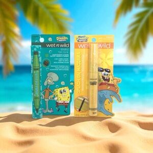 Wet & Wild SpongeBob Liquid Eyeliner Stamp & Waterproof Mascara Set